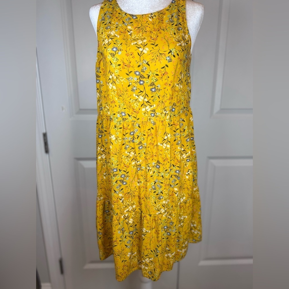 Old Navy Floral Swing Dress Bohemian Babydoll Cottagecore Flowy Coquette